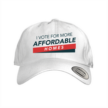 Load image into Gallery viewer, I vote for more affordable homes Dad Caps