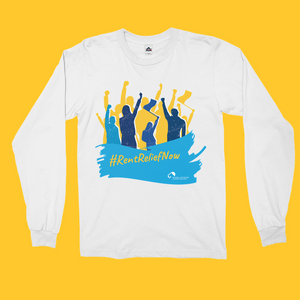#RentReliefNow with Crowds Long Sleeve Shirts