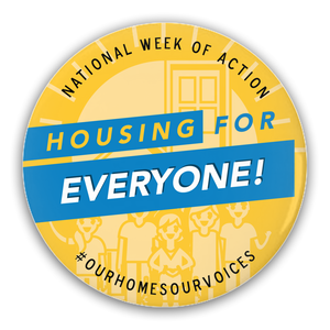 Housing for Everyone! Pin-Back Buttons