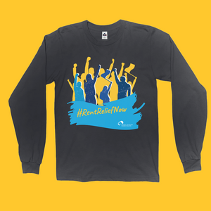 #RentReliefNow with Crowds Long Sleeve Shirts